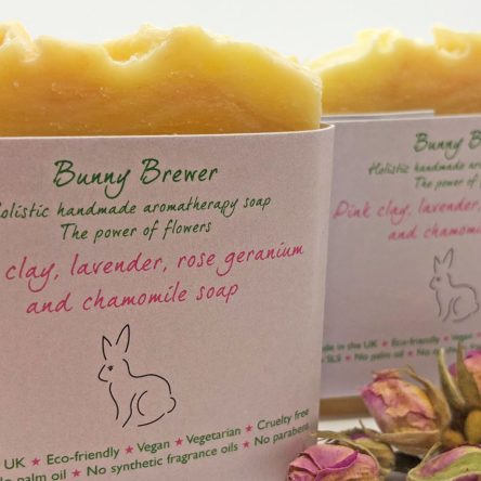 Pink Clay, Lavender, Rose Geranium & Chamomile Soap 100g