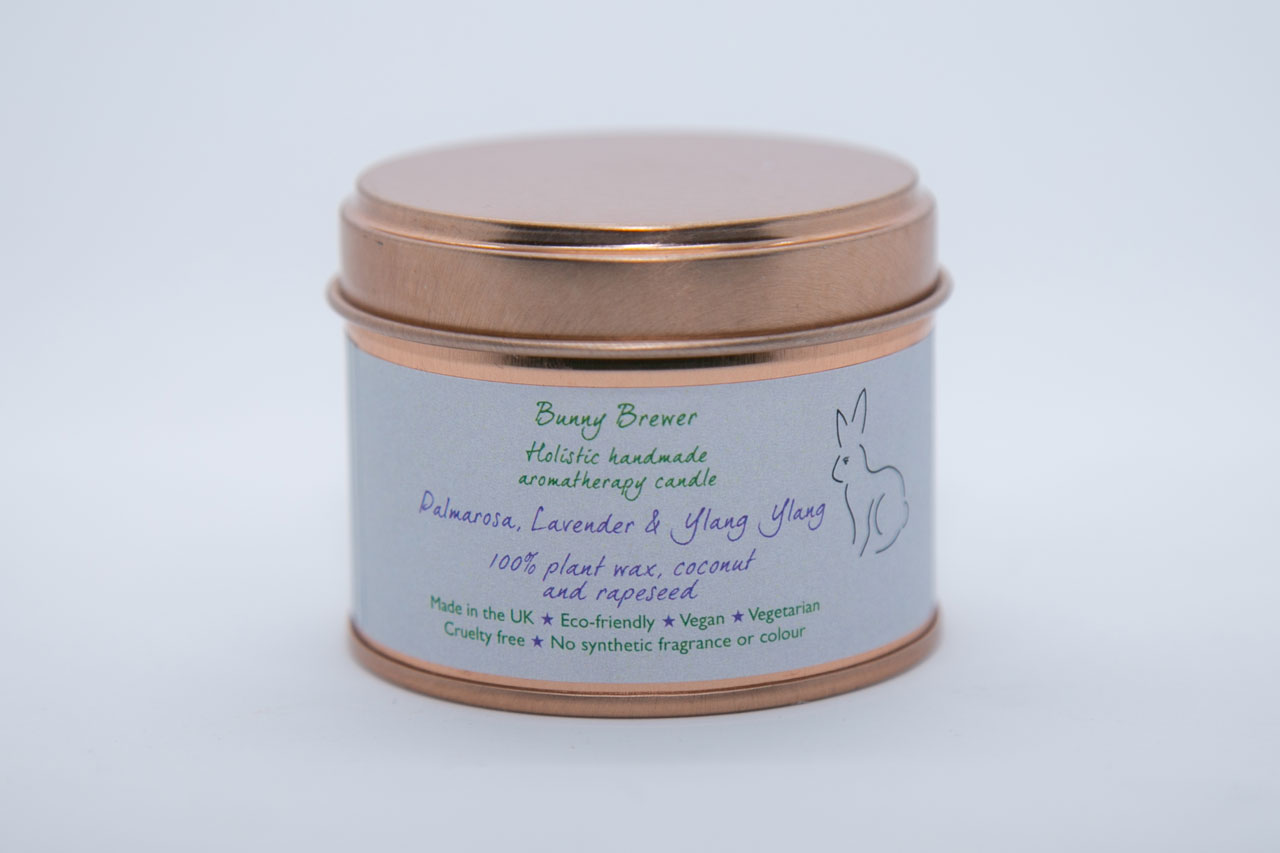 Palmarose, Lavender and Ylang Ylang Aromatherapy Candle