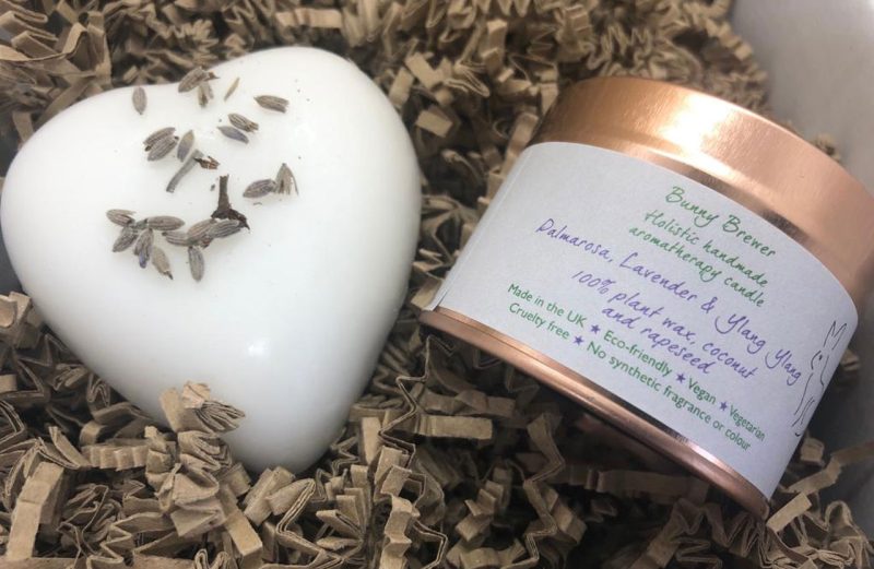 Valentine's Day Gift Box with soap and candle