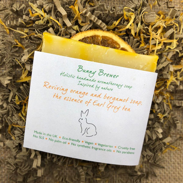 Orange and Bergamot Early Grey Tea Soap 100 grams