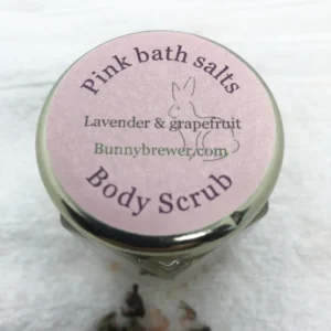 Handmade Himalayan Pink Bath Salts/Body Scrub with Lavender and Grapefruit